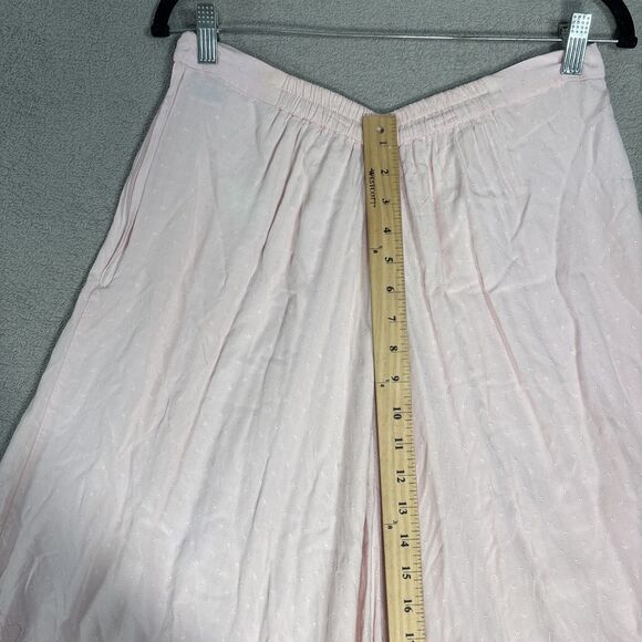 Vintage Bali Emerald Design Midi Skirt Womens Size M Pink Cottagecore Gypsy Boho - Picture 7 of 15